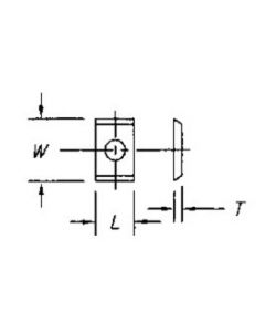 SOUTHEAST TOOL SI-10510515 S/C Insert 10.5mm x10.5mm x1.5mm x4mm hole