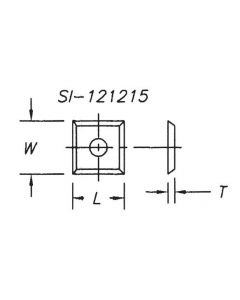 SOUTHEAST TOOL SI-1361362 Insert 13.6 x 13.6 x 2 Insert Knife (10 per box)