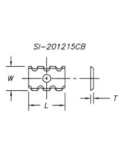 SOUTHEAST TOOL SI-151520CB Chipbreaker Insert 15 x 15 x 2.0 4 Sided(10 pc pk)