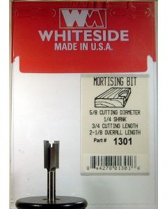 Whiteside 1301 Mortise Bit 5/8CD 3/4CL 1/4SH