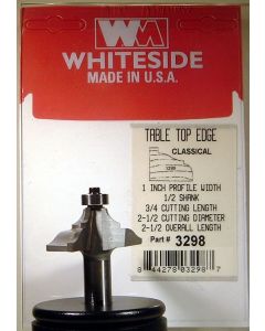 Whiteside 3298 Classical Ogee Table Edge Bit