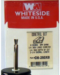 Whiteside D8-250x8 RH Dowel Drill CT 10mm