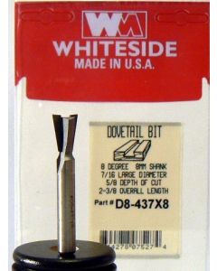 Whiteside D8-437x8 RH Dowel Drill CT 11mm