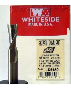 Whiteside LD6150 Standard Spiral Bit SC 3/8CD