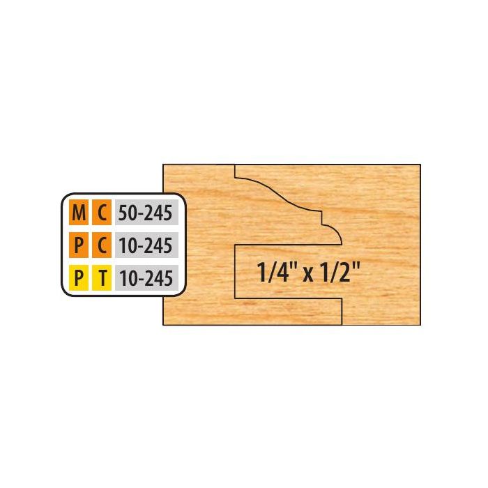 FREEBORN - PC-10-245 - CARBIDE ADDITIONAL TONGUE & GROOVE CUTTER Shaper Cutter