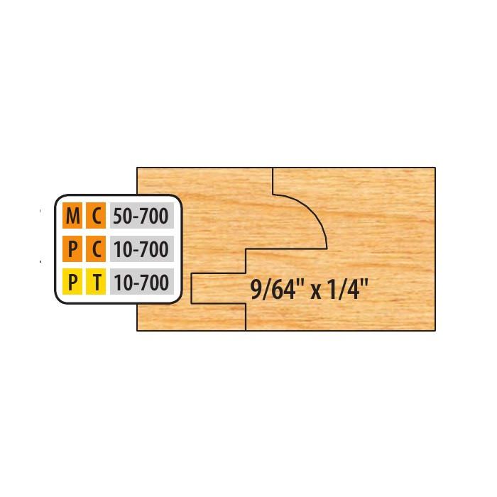 FREEBORN - PC-10-700 - CARBIDE ADDITIONAL TONGUE & GROOVE CUTTER Shaper Cutter