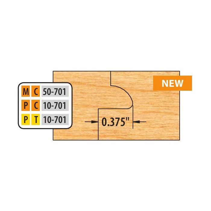 FREEBORN - PC-10-701 - CARBIDE ADDITIONAL TONGUE & GROOVE CUTTER Shaper Cutter