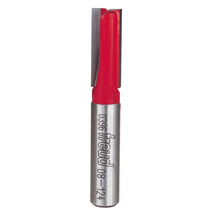 FREUD - 08-124-   DOUBLE FLUTE STRAIGHT BIT WITH 3/8" SHANK