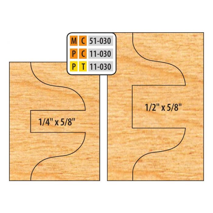 FREEBORN MT-51-030 T-Alloy Double Sided Cope & Pa Shaper Cutter