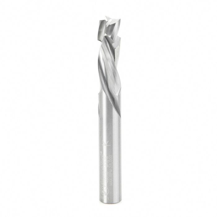 Amana tool 46010 CNC Solid Carbide Compression Spiral 3 Flute x 3/8 D x 1-1/8 CH x 3/8 SHK x 3 Inch Long Router Bit