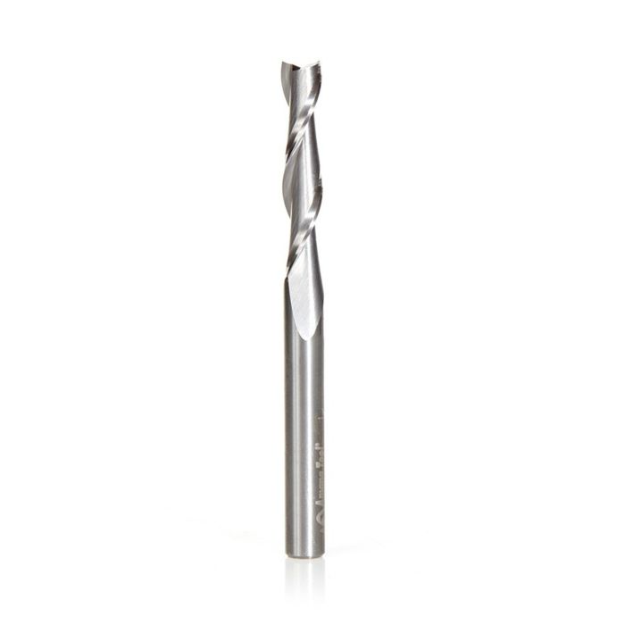 Amana tool 46321 SC Spiral 2 Flute Plunge 1/4 D x 1-1/4 CH x 1/4 SHK x 3 Inch Long 2 Flute Up-Cut Router Bit