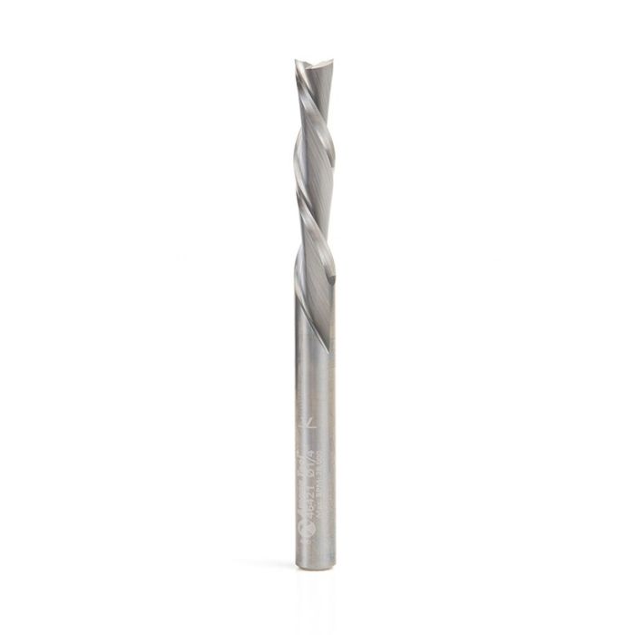 Amana tool 46421 SC Spiral Plunge 1/4 D x 1-1/4 CH x 1/4 SHK x 3 Inch Long 2 Flute Down-Cut Router Bit