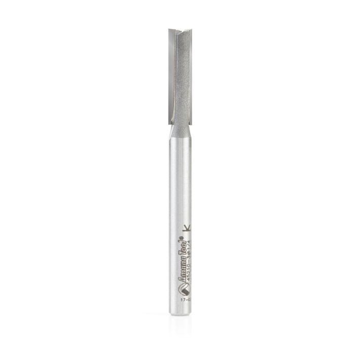 Amana tool 45210-3 Carbide Tipped Straight Plunge High Production 1/4 D x 1 CH x 1/4 SHK x 3 Inch Long Router Bit