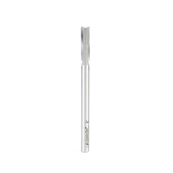 Amana tool 45210-3.75 Carbide Tipped Straight Plunge High Production 1/4 D x 1 CH x 1/4 SHK x 3-3/4 Inch Long Router Bit