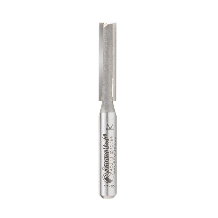 Amana tool 45213 Carbide Tipped Straight Plunge 6mm D x 25mm CH x 6mm SHK Router Bit