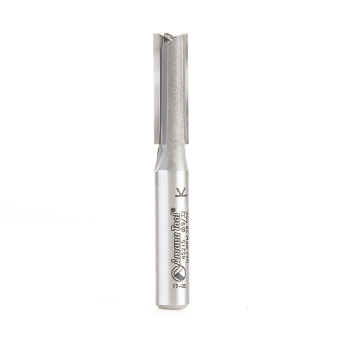Amana tool 45215 Carbide Tipped Straight Plunge 8mm D x 25mm CH x 8mm SHK Router Bit