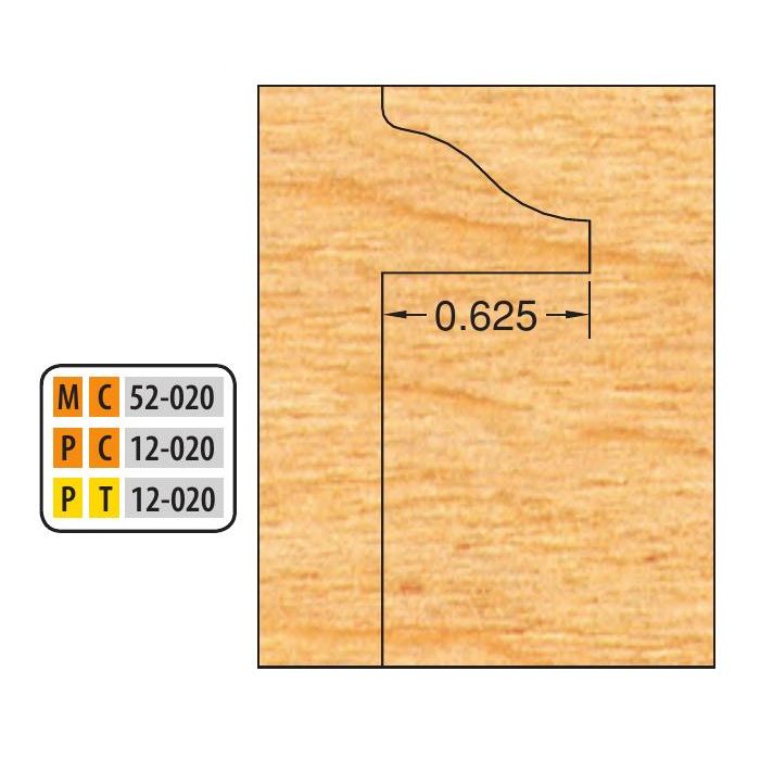 FREEBORN MT-52-020 T-Alloy Glass Panel Groovers Shaper Cutter