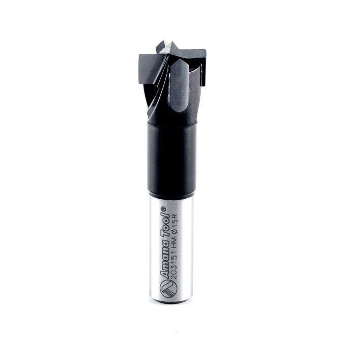 Amana tool 203151 Carbide Tipped Hinge Boring Bit R/H 15mm D x 57mm Long x 10mm SHK
