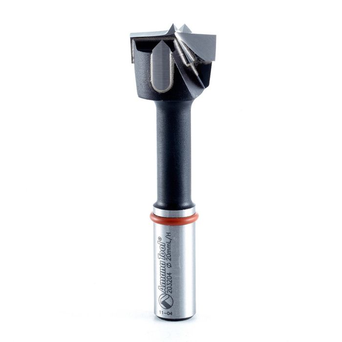 Amana tool 203204 Carbide Tipped Hinge Boring Bit L/H 20mm D x 70mm Long x10mm SHK