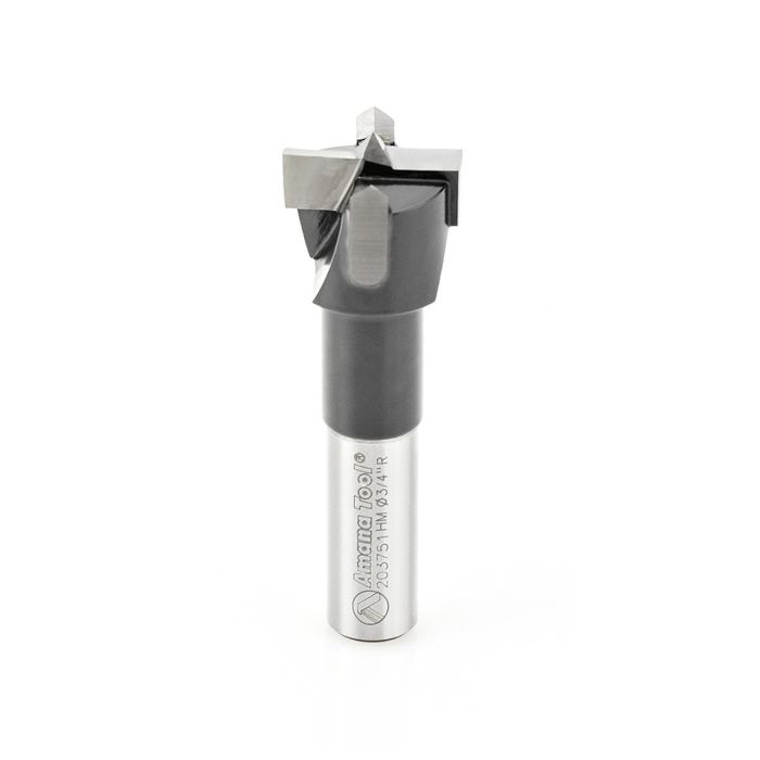 Amana tool 203751 Carbide Tipped Hinge Boring Bit R/H 3/4 D x 57mm Long x 10mm SHK