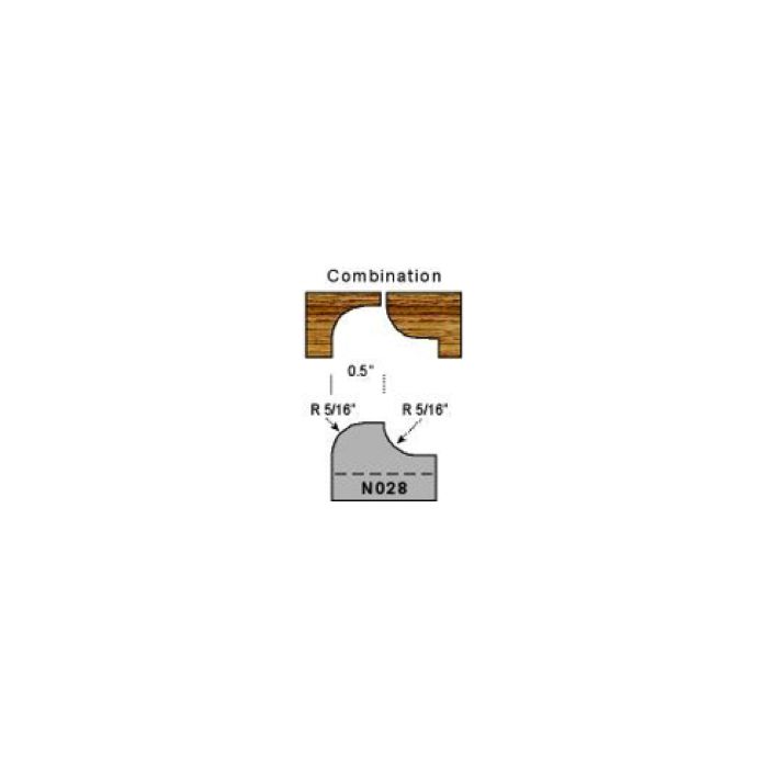 5/16 radius combination profile