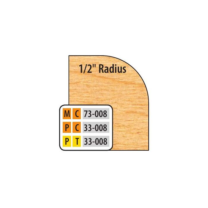 FREEBORN - PC-33-008 EXTENDED CORNER ROUND CUTTER