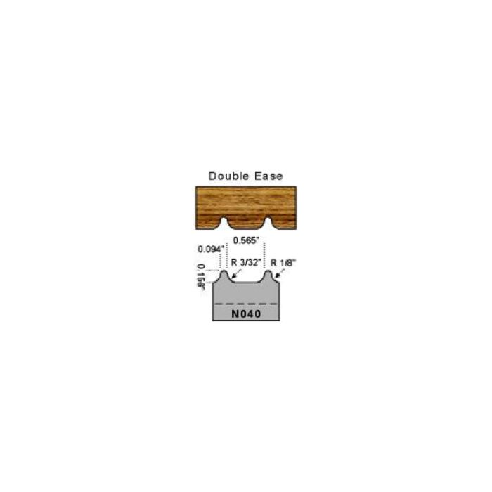 P040 Double ease profile shaper cutter