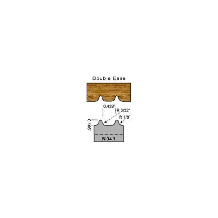 3/32 double ease profile