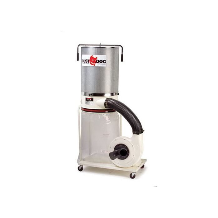Jet DC-1200a-1/3 2 Horsepower 1200 CFM Verticle Bag Dust Collector Without Canister, Includes Remote, 230-Volt 3 Phase 