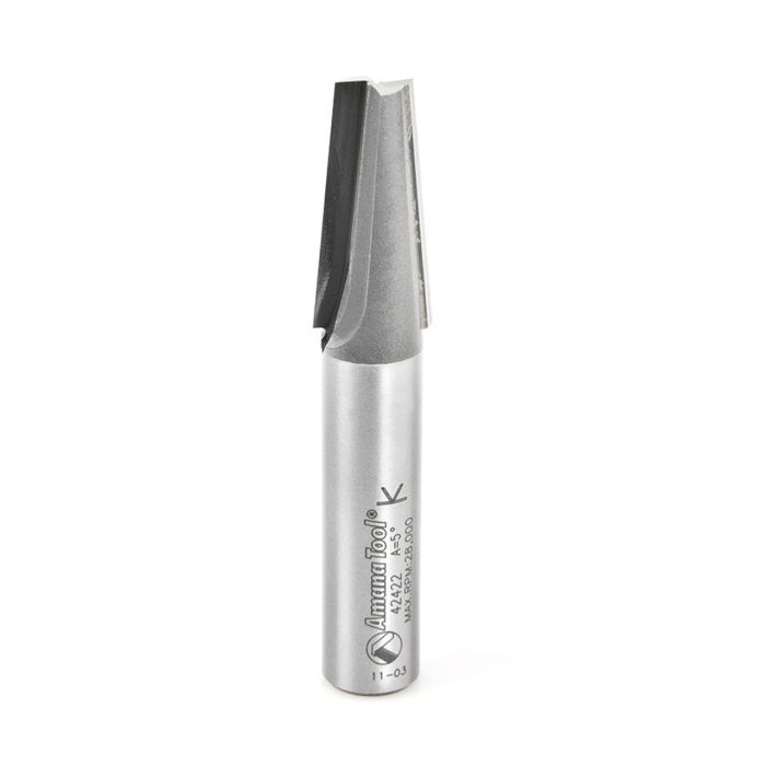 Amana tool 42422 Carbide Tipped Patternmakers 5 Deg x 19/32 D x 1-1/4 CH x 1/2 Inch SHK Router Bit