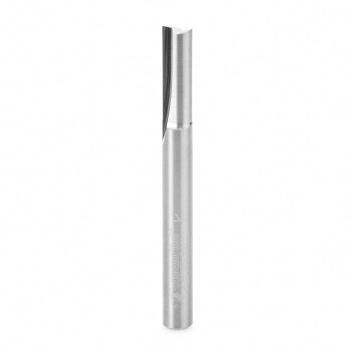 Amana tool 43820 Solid Carbide Straight Plunge 1/4 D x 3/4 CH x 1/4 SHK x 2-1/2 Inch Long Router Bit