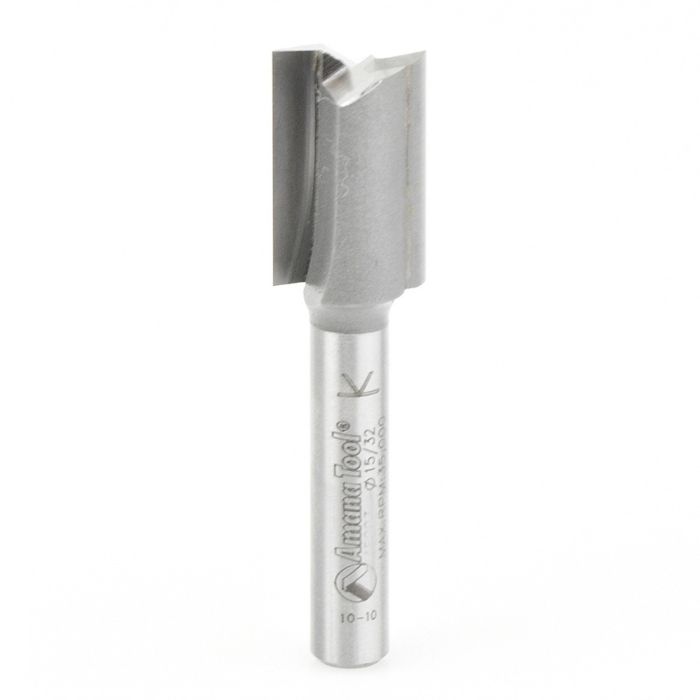Amana tool 45240 Carbide Tipped Straight Plunge 12mm D x 3/4 CH x 1/4 Inch SHK Router Bit
