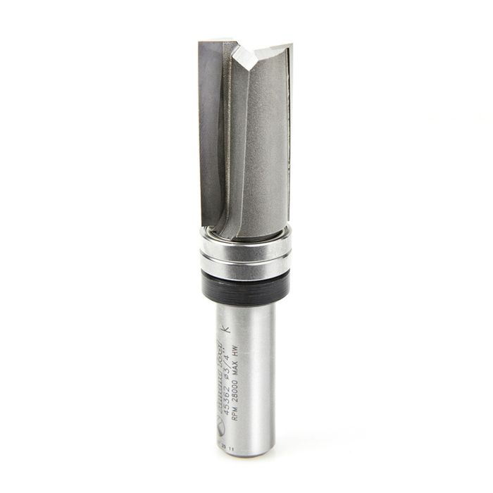 Amana tool 45362 Carbide Tipped Down Shear Face Plunge Template 3/4 D x 1-1/2 CH x 1/2 Inch SHK w/ Upper Bal Bearing Router Bit