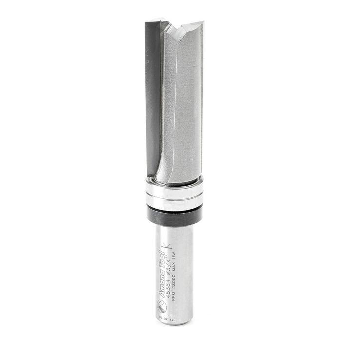 Amana tool 45364 Carbide Tipped Down Shear Face Plunge Template 3/4 D x 2 Inch CH x 1/2 SHK w/ Upper Bal Bearing Router Bit