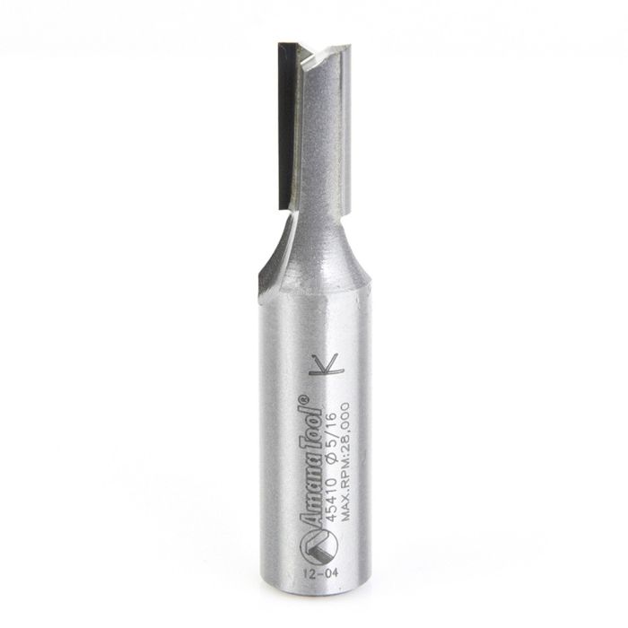 Amana tool 45410 Carbide Tipped Straight Plunge High Production 5/16 D x 3/4 CH x 1/2 SHK x 2-1/2 Inch Long Router Bit