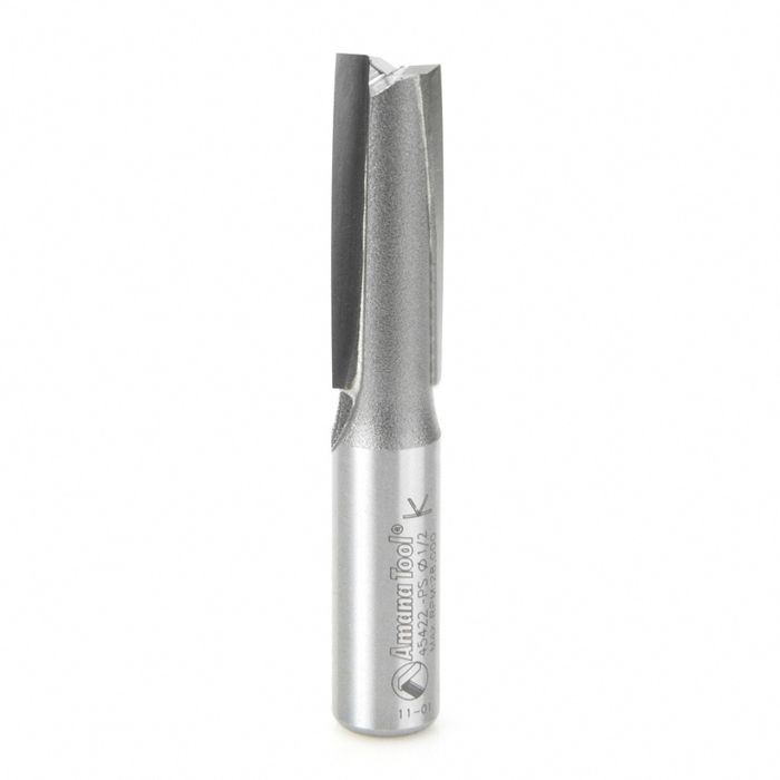 Amana tool 45422-PS Carbide Tipped 3 Deg Production Shear Straight Plunge High Production 1/2 D x 1-1/2 CH x 1/2 Inch SHK Router Bit