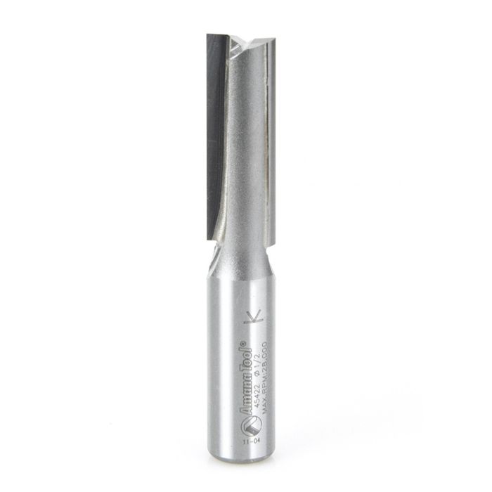 Amana tool 45422 Carbide Tipped Straight Plunge High Production 1/2 D x 1-1/2 CH x 1/2 SHK x 3-1/8 Inch Long Router Bit