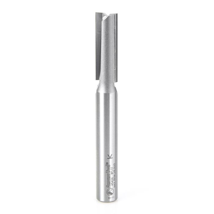 Amana tool 45424 Carbide Tipped Straight Plunge High Production 1/2 D x 1-1/2 CH x 1/2 SHK x 4-1/4 Inch Long Router Bit