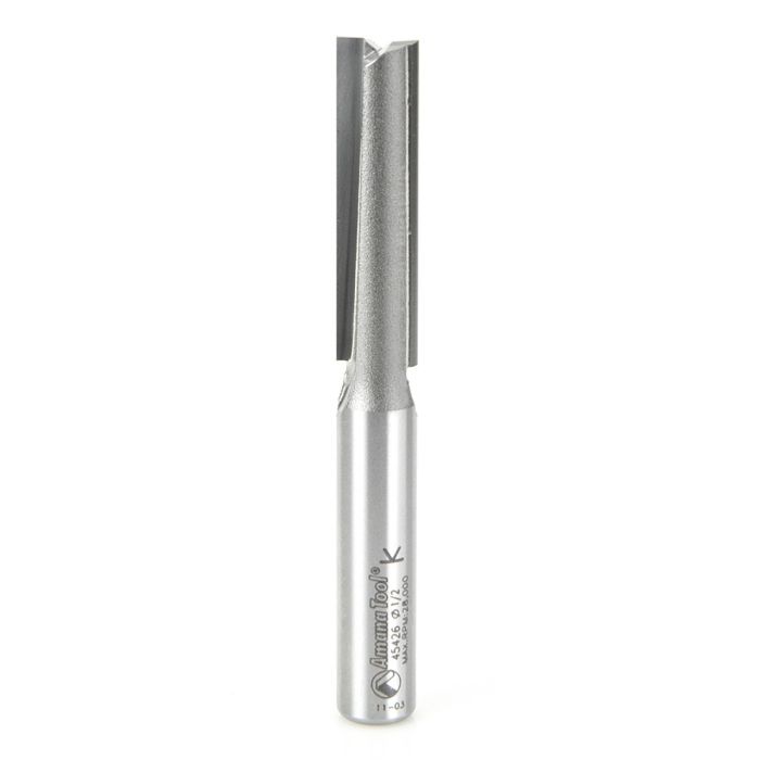 Amana tool 45426 Carbide Tipped Straight Plunge High Production 1/2 D x 2 CH x 1/2 SHK x 4-1/4 Inch Long Router Bit