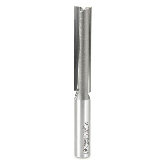 Amana tool 45427 Carbide Tipped Straight Plunge High Production 1/2 D x 2-1/2 CH x 4-1/2 Long x 1/2 Inch SHK Router Bit