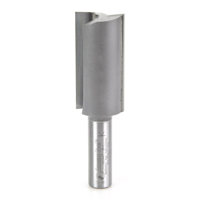 Amana tool 45447 Carbide Tipped Straight Plunge High Production 1 Inch D x 2 CH x 1/2 SHK x 3-5/8 Inch Long Router Bit