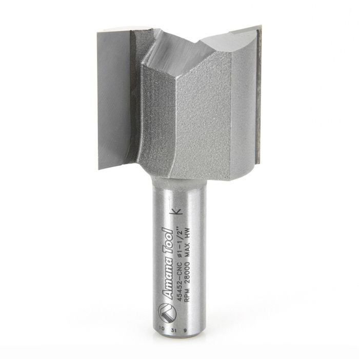 Amana tool 45452-CNC Carbide Tipped Straight Plunge 1-1/2 D x 1-1/4 CH x 1/2 Inch SHK CNC Router Bit