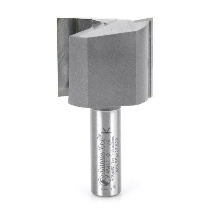 Amana tool 45452 Carbide Tipped Straight Plunge High Production 1-1/2 D x 1-1/4 CH x 1/2 SHK x 2-7/8 Inch Long Router Bit