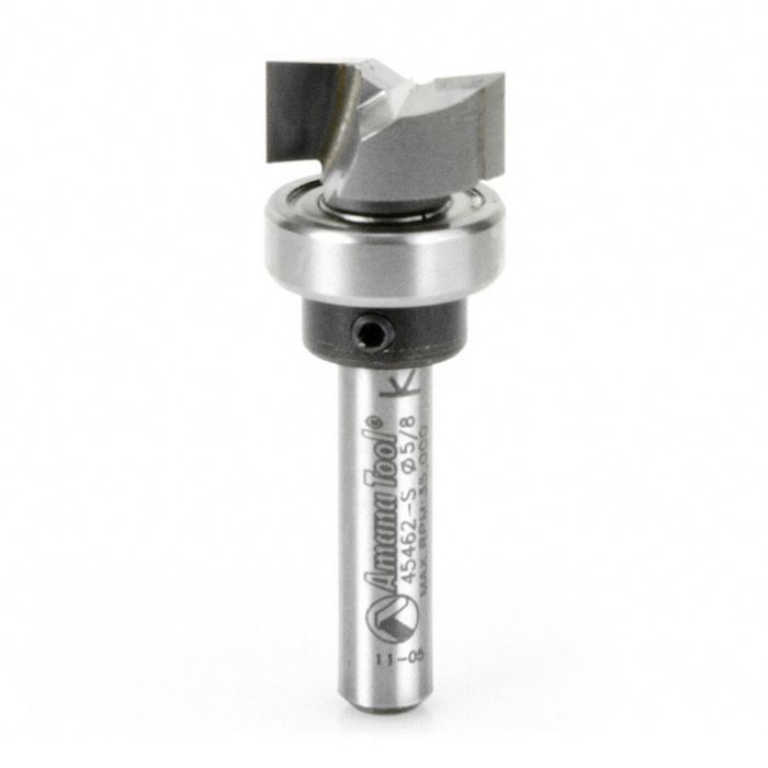 Amana tool 45462-S Carbide Tipped Dado Clean Out 5/8 D x 1/4 CH x 1/4 Inch SHK w/ Upper Bal Bearing Router Bit