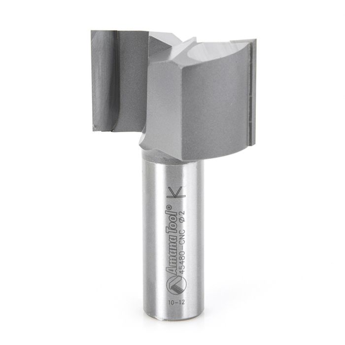 Amana tool 45480-CNC Carbide Tipped Straight Plunge 2 D x 1-1/4 CH x 3/4 SHK CNC Router Bit