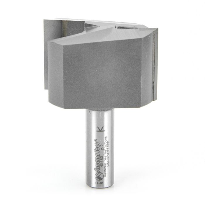 Amana tool 45480 Carbide Tipped Straight Plunge High Production 2 D x 1-1/4 CH x 1/2 SHK x 2-7/8 Inch Long Router Bit