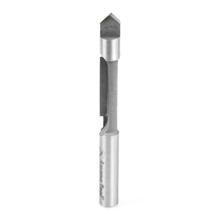 Amana tool 45506 Carbide Tipped Panel Pilot 1/4 D x 3/4 CH x 1/4 Inch SHK Single Flute Router Bit