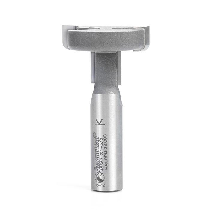 Amana tool 45667 T-Slot Rounded Edge 1-3/8 D x 7/8 CH x 1/2 Inch SHK Router Bit