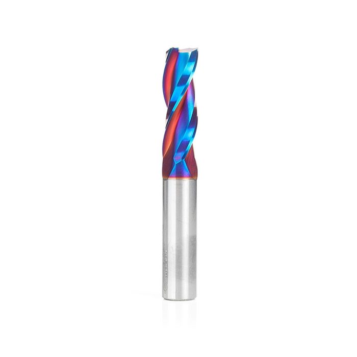Amana tool 46116-K SC Spektra Extreme tool Life Coated Spiral Plunge 1/2 D x 1-1/2 CH x 1/2 SHK x 3-1/2 Inch Long Up-Cut, 3-Flute Router Bit