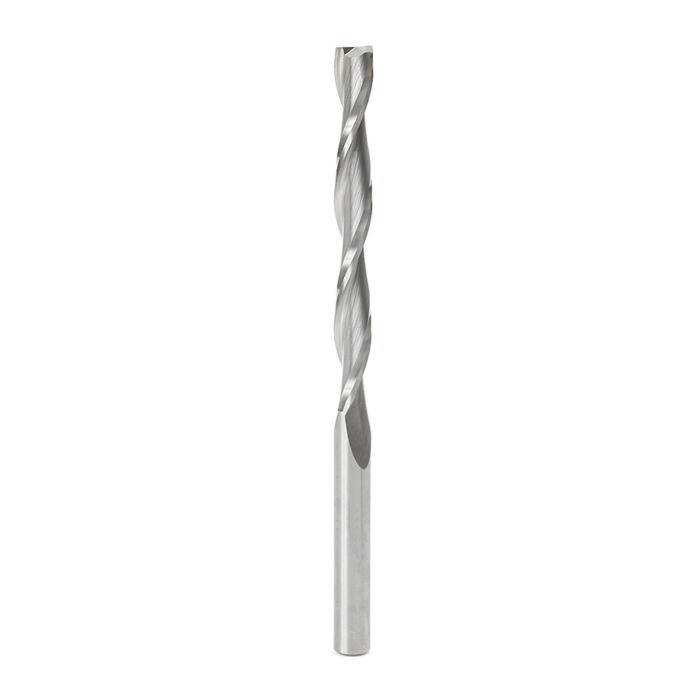 Amana tool 46278 CNC Solid Carbide Foam Cutting Up-Cut Spiral 3/8 D x 3-1/2 CH x 3/8 SHK x 6 Inch Long Flat Bottom Router Bit